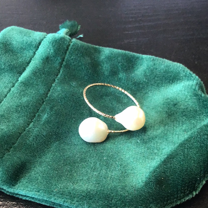Pearl Wire Ring