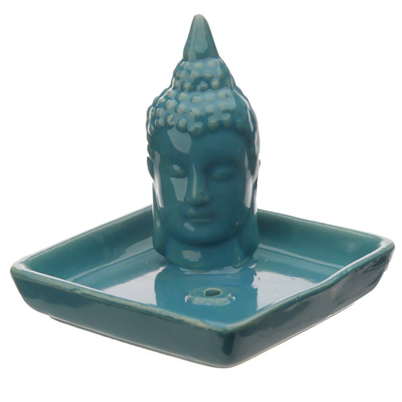Eden Ceramic Thai Buddha Incense Sticks & Cones Burner Dish