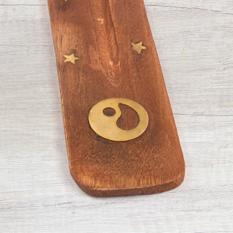Ying/Yang Wooden Incense Holder
