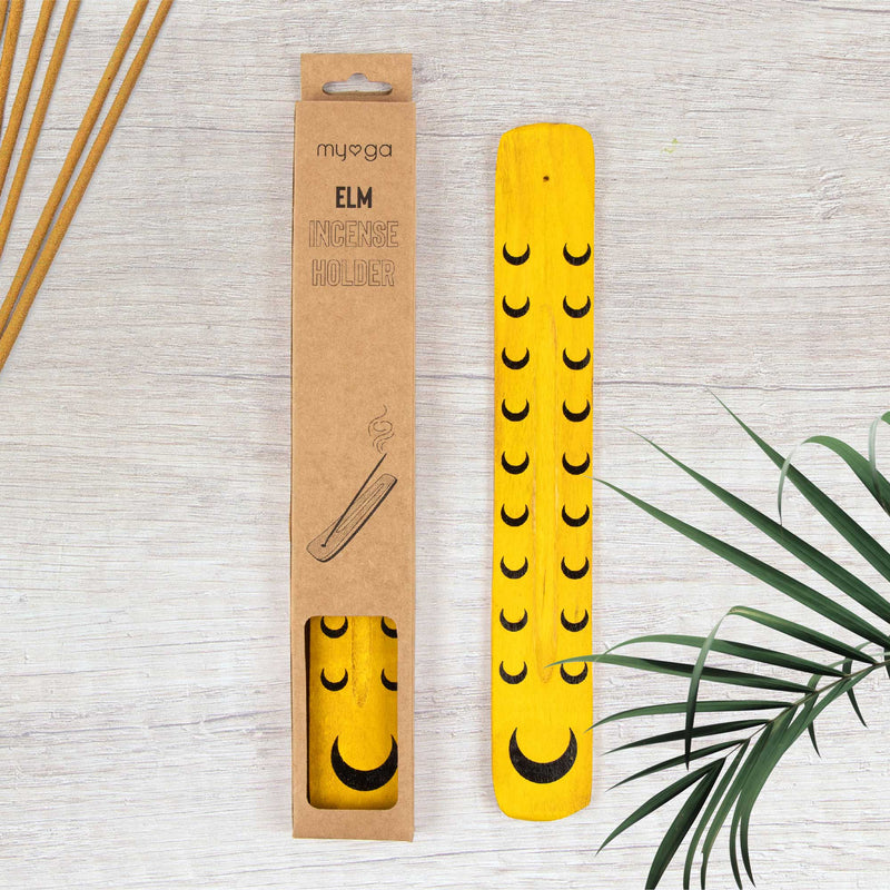 Wooden Yellow Incense Holder