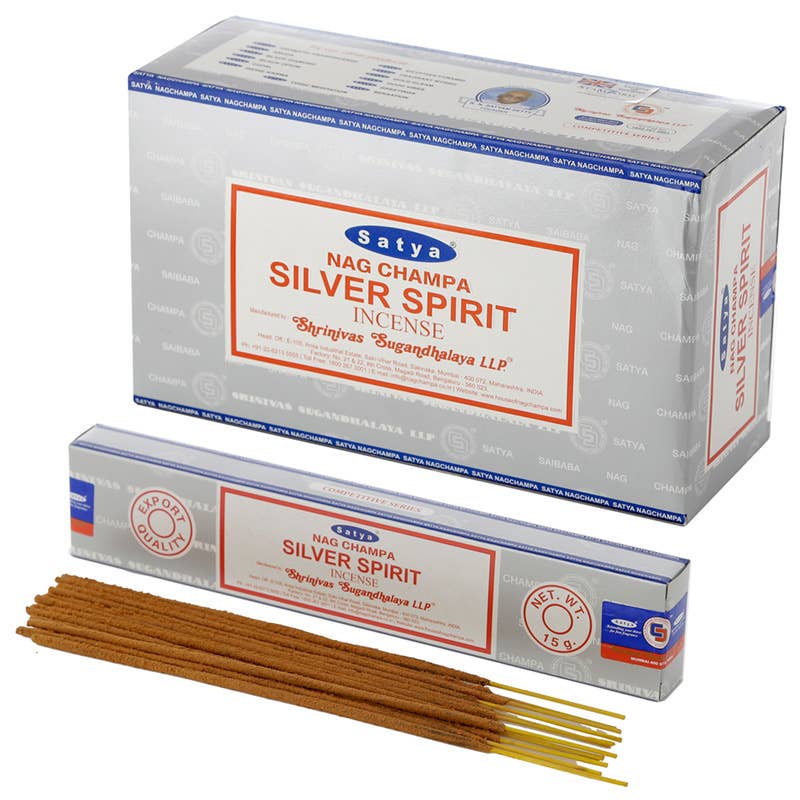 01363 Satya Silver Spirit Nag Champa Incense Sticks