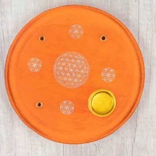 Incense/Cone Plate (Orange)